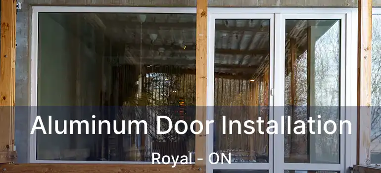  Aluminum Door Installation Royal - ON