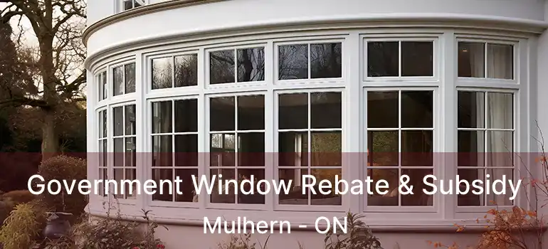  Government Window Rebate & Subsidy Mulhern - ON