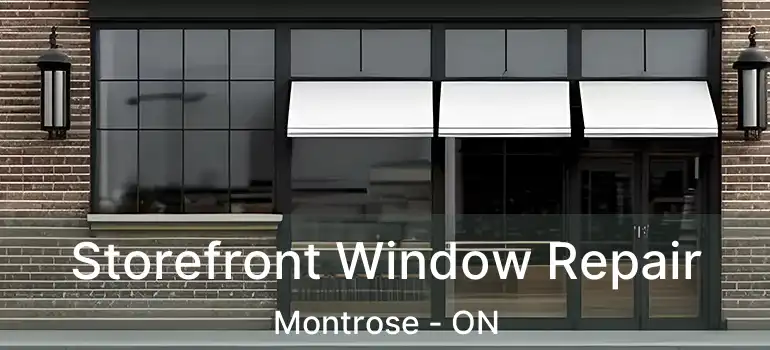  Storefront Window Repair Montrose - ON
