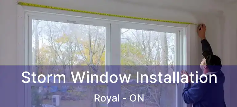  Storm Window Installation Royal - ON