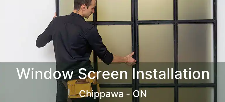  Window Screen Installation Chippawa - ON