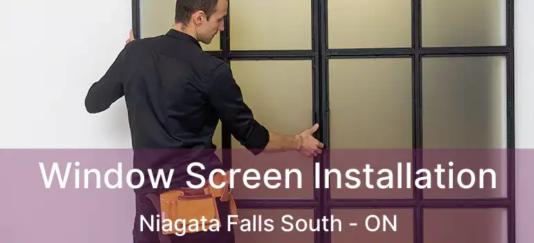  Window Screen Installation Niagata Falls South - ON